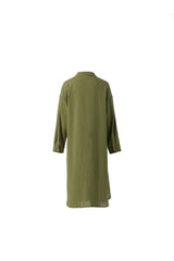 COZINEN Women's Casual Loose French Shirt Dress