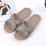 COZINEN Women's Linen Woven Slippers