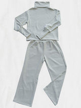 【Petite】Ladies Casual Waist High Collar Suit