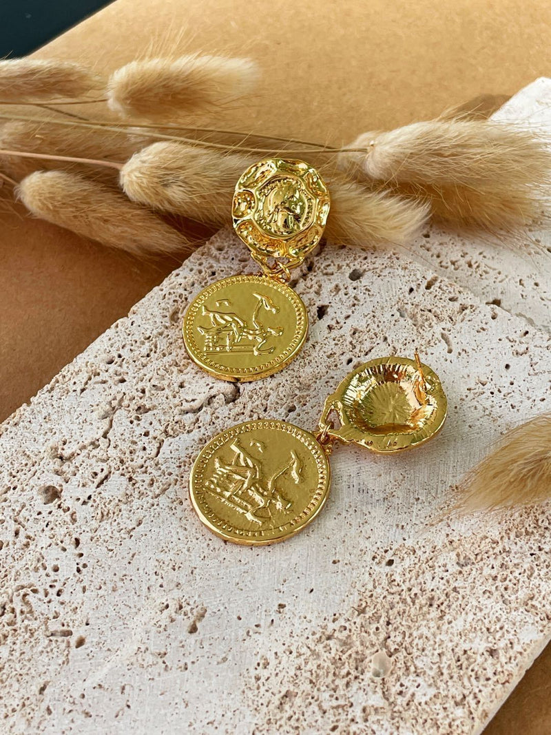 Cozinen Coin Decor Earrings