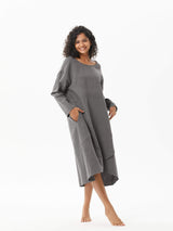 Long Sleeve Linen Cozy Autumn Winter Dress