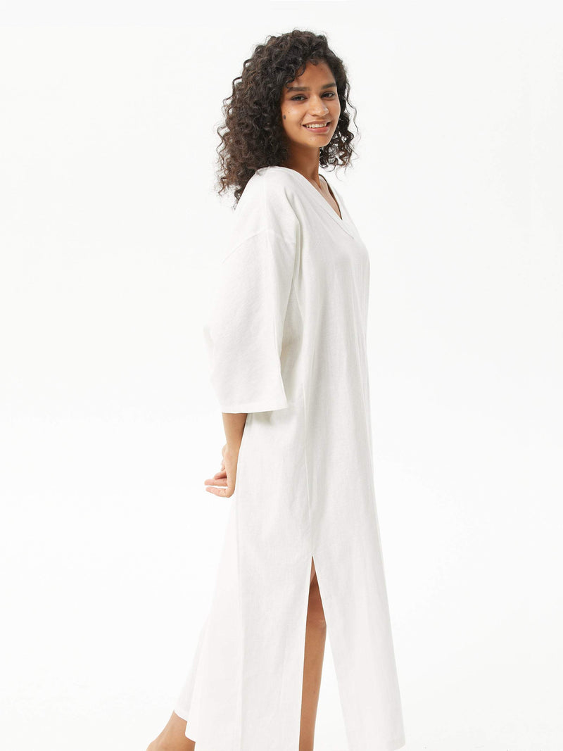 Linen Cotton Casual Oversized Dress