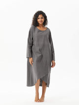 Long Sleeve Linen Cozy Autumn Winter Dress