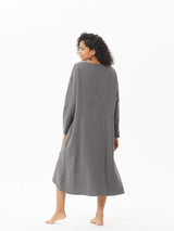 Long Sleeve Linen Cozy Autumn Winter Dress