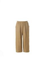 Elasticized Waist Pocket Relaxed Pants