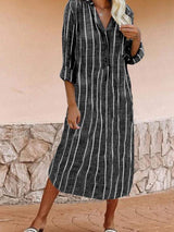 Striped Shirt Dress