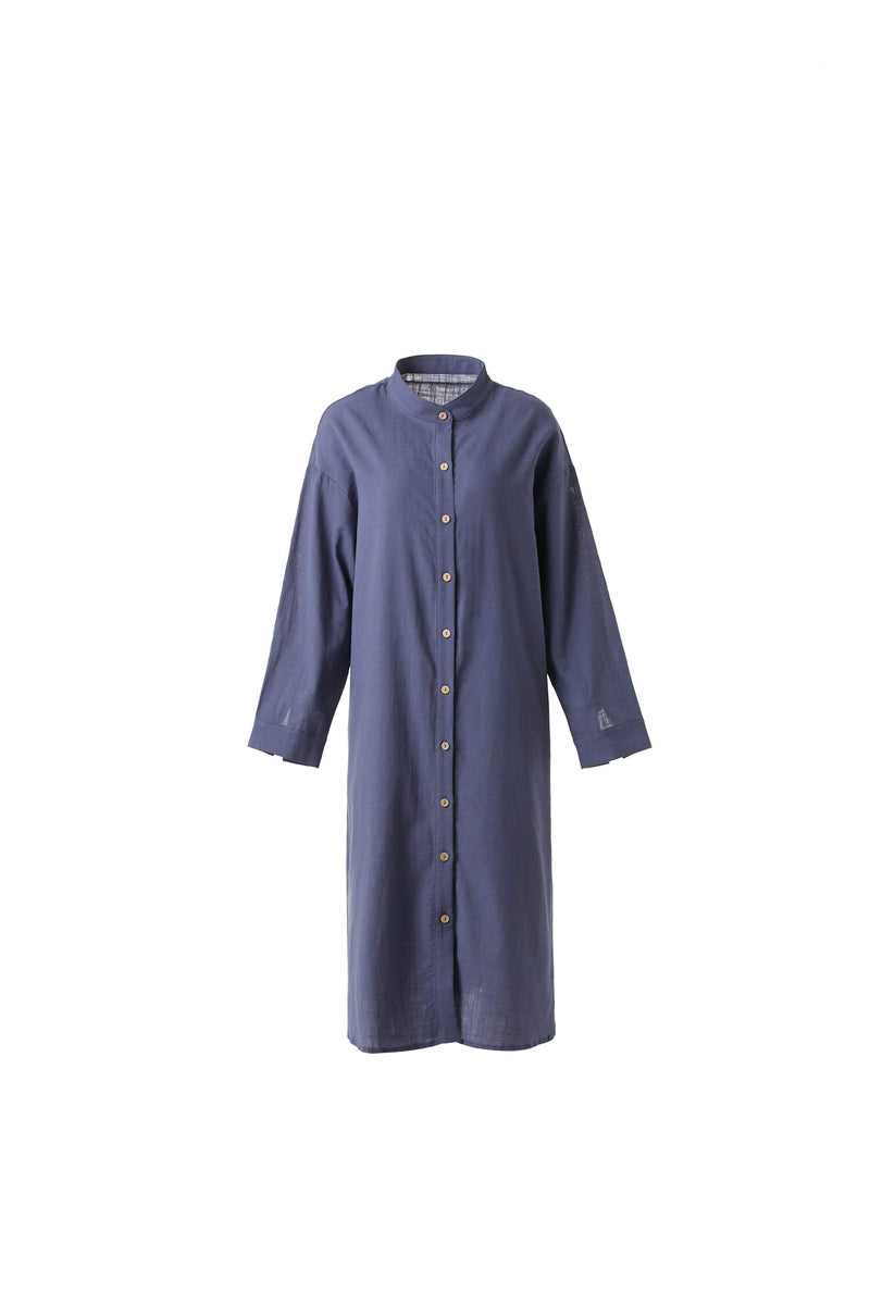 COZINEN Women's Casual Loose French Shirt Dress