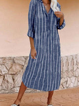 Striped Shirt Dress