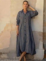 Women's Striped Shirt Dress