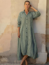 Women's Striped Shirt Dress