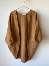 Linen Solid Color Cocoon Kimono