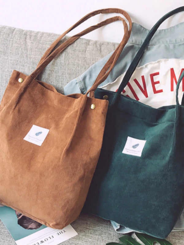 Corduroy Canvas Bag