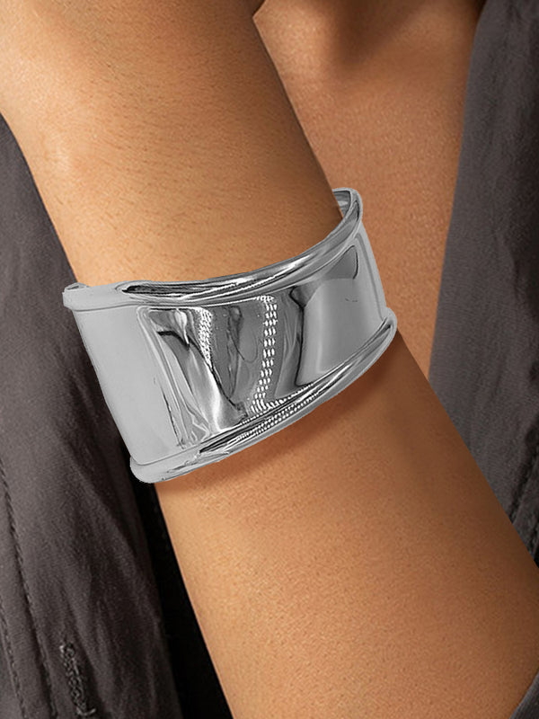 Wide Alloy Bracelet