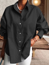 Oversize Solid Color Loose Shirt