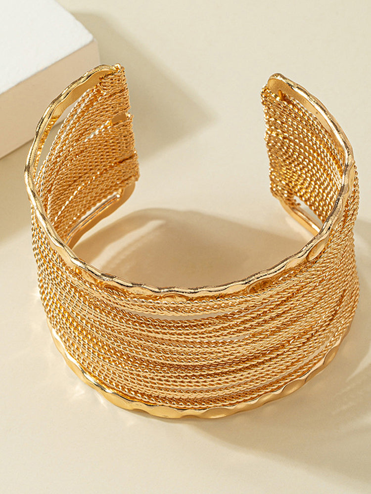 Geometric Alloy Bracelet