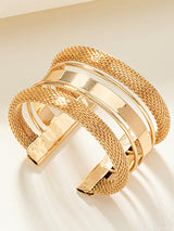 Delicate Geometric Alloy Bracelet