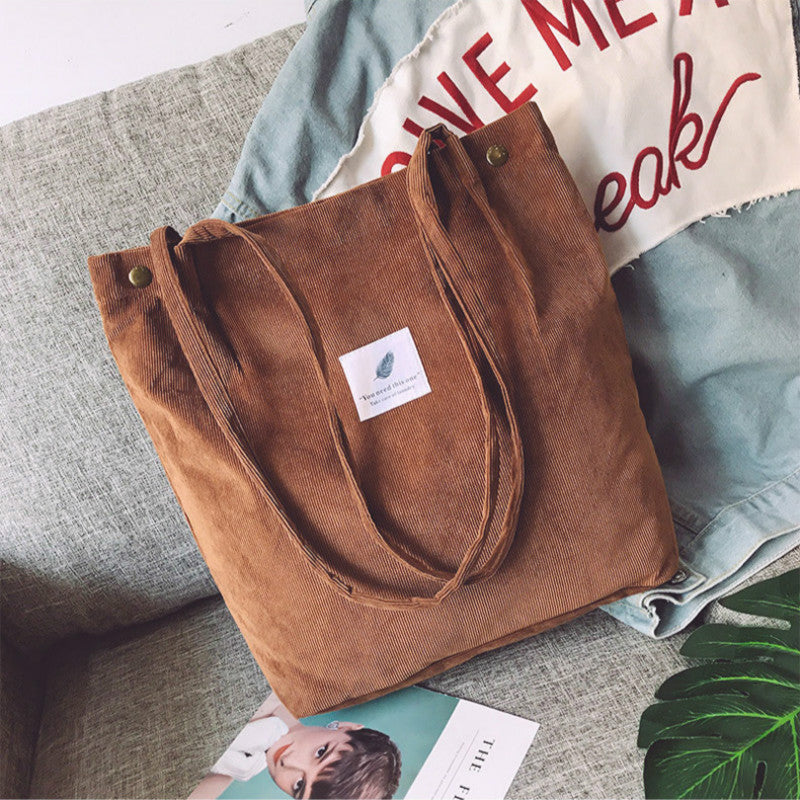 Corduroy Canvas Bag