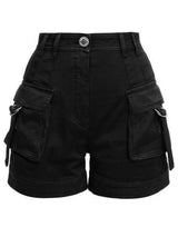 Punk Retro Cargo Solid Shorts