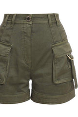 Punk Retro Cargo Solid Shorts