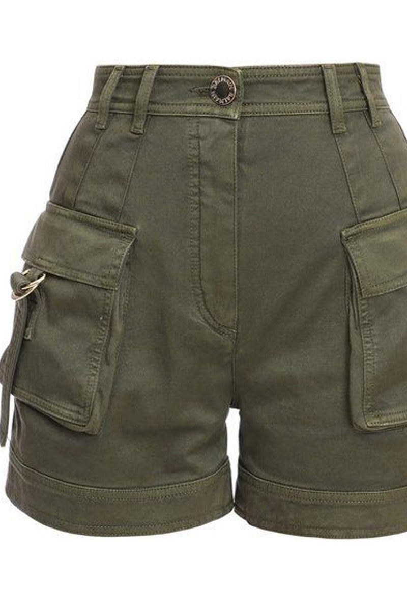 Punk Retro Cargo Solid Shorts